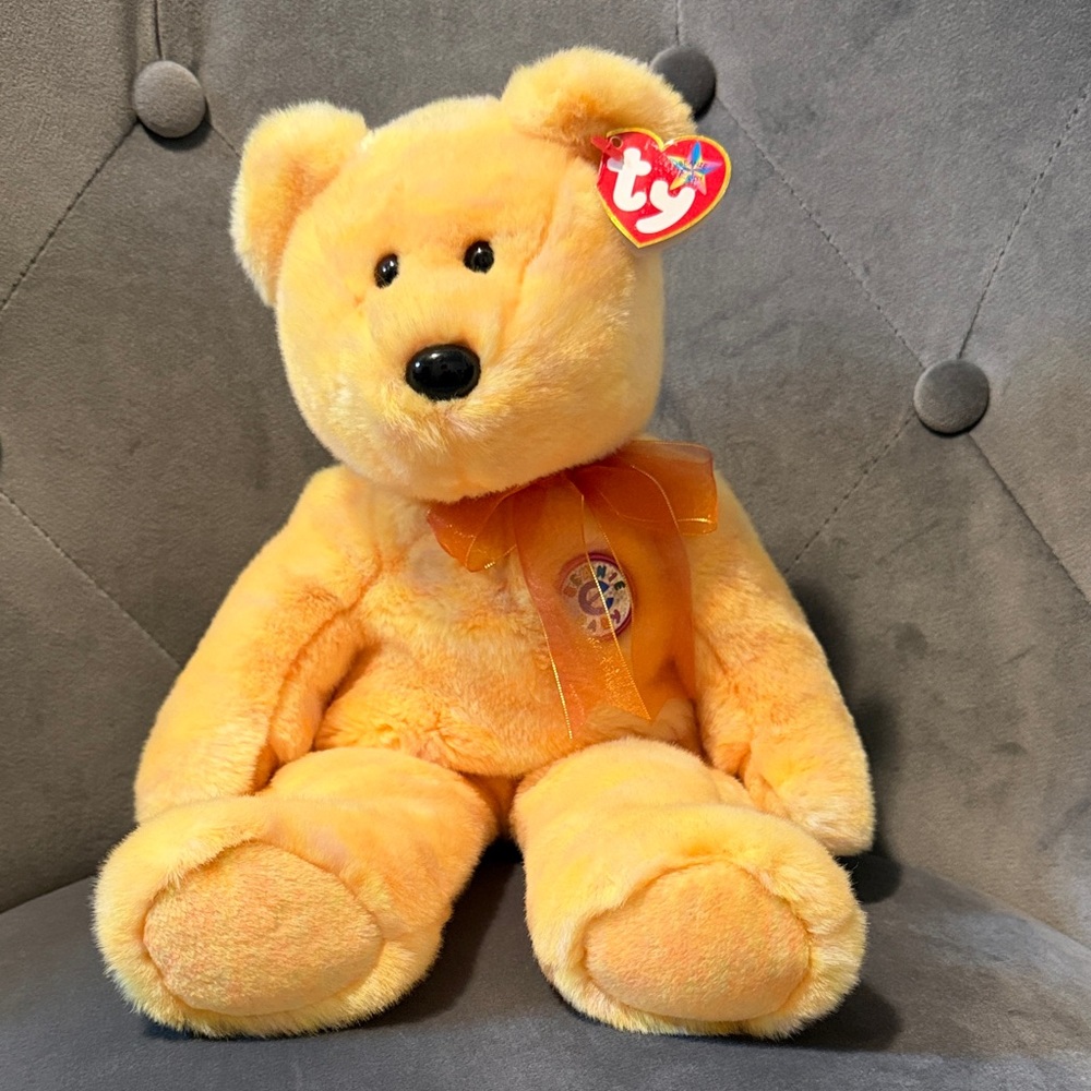 Ty Plush Large “Sunny” Bear Beanie Baby 8.5”